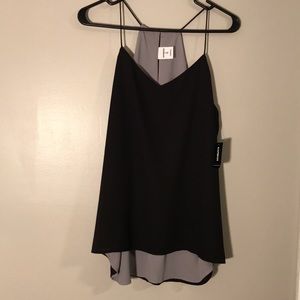 NWT Express reversible black and gray tank size M